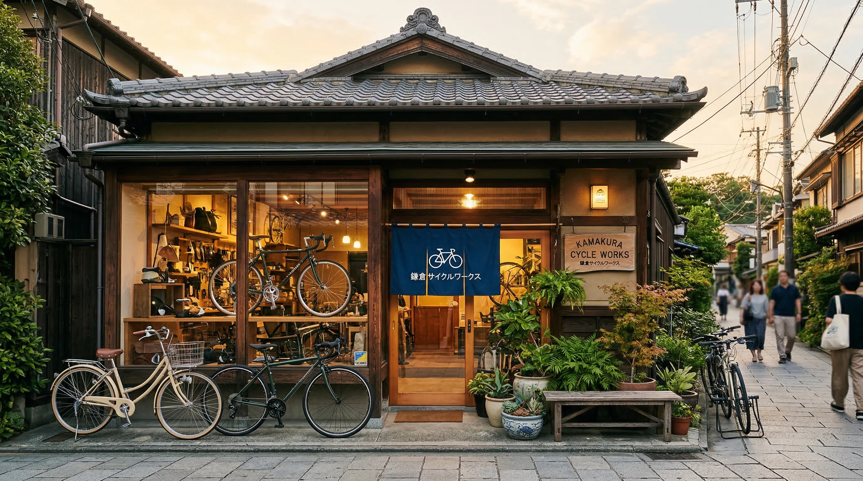 The charming novacrysentia.com storefront in Kamakura with traditional Japanese architecture